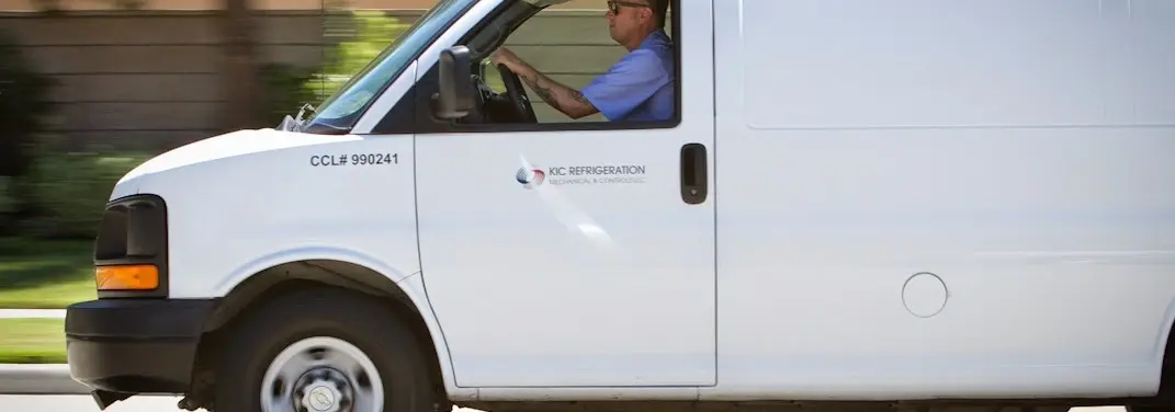 KIC Refrigeration service vehicle serving Arkansas City area
